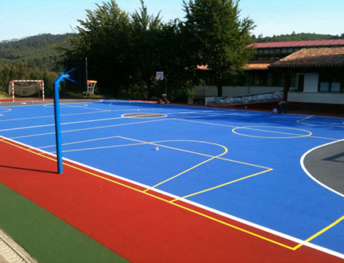 Pavimentación de suelos deportivos