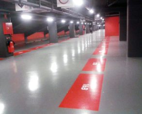 Pavimentación parking San Mamés